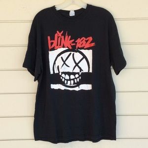 Vintage Blink 182 Band Black T-Shirt XL